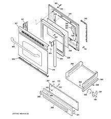 Wb57k10109 Black Glass Oven Door Ge