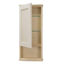 Ocala Surface Mount Unfinished Beige Bathroom Storage Wall Cabinet With 12 Open Shelf 37 5 H X 15 25 W X 3 25 D