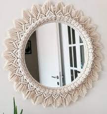 Handmade Macrame Mirror Wall Decor