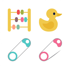 Premium Vector Baby Shower Icon Set