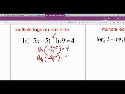 Solving Logarithmic Exponential
