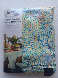 Fiesta Indoor Outdoor Fabric Tablecloth