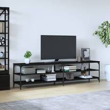 Tv Cabinet Black 200x30x50 Cm