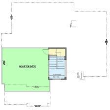 Modern House Plan With Roof Top Deck
