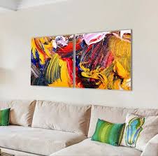 Abstract Glass Colourful Multi Frame