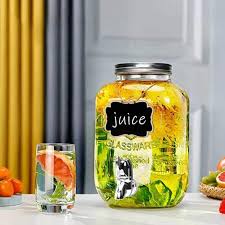 Jar Glass Food Grade Beverage Dispenser
