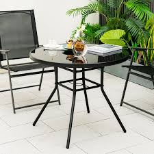 34 Inch Patio Dining Table With 1 5