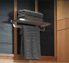 Ss Wall Mounted Double Towel Rack For