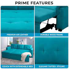 Naomi Home Perry Modern Sectional Sofa With Storage Chaise Color Teal Fabric Velvet