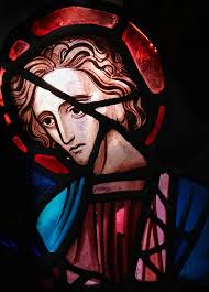 Antique Stained Glass Saint Apostle