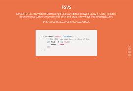 full screen vertical scroll jquery