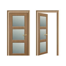 Brown Wooden Door Icon Set