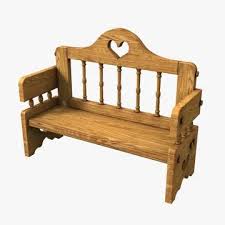 Bench Romantic 3d Model