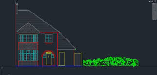 Long Shrub Landscape Block 2d Cad 001