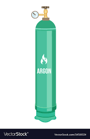 Isolated Icon Argon Gas In Green