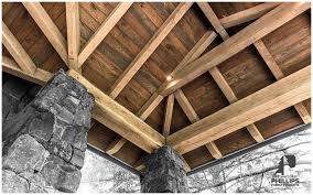 white oak wood beams