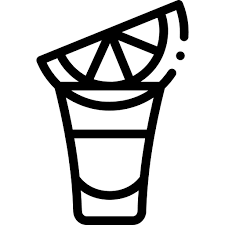 Tequila Shot Detailed Rounded Lineal Icon