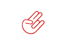 The Hand Symbol Gesture Logo