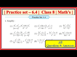 Practice Set 6 4 Class 8 Maths