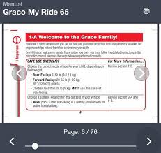 Used Graco Car Seat My Ride 65 Babies