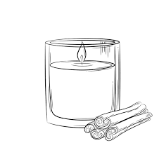 Premium Vector Linear Simple Candle