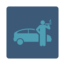 Smoking Taxi Driver Icon Vector Style
