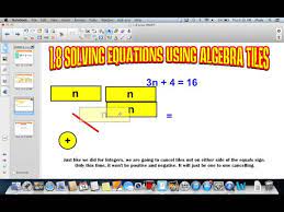1 8 Solving Equations Using Algebra