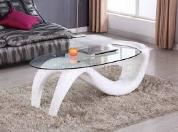 Coffee Table W White High Gloss Base