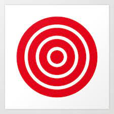 Bullseye Target Art Print By Mobii
