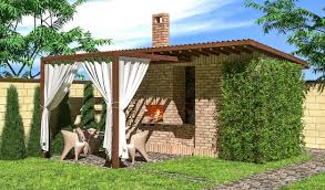 Premium Photo Gazebo With Fireplace