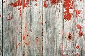 Sticker Red Rustic Barn Wood Background