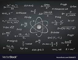 Science Physics Formulas Vector Image