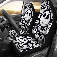 Jack Skellington Face Pattern Car Seat
