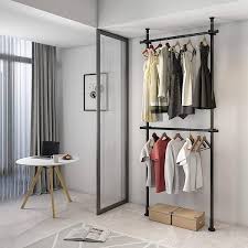 2 Tier Adjustable Hanging Clothes Rack