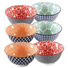 Lucever Cereal Bowls Set Of 6 Porcelain