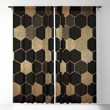 Golden Brown Mosaic Hexagon Honeycomb