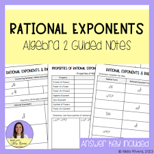 Rational Exponents Guided Notes Made
