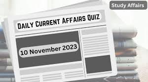 Daily Cur Affairs Quiz 1 November