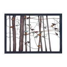 Multi Colored Cutout Bird Wall Decor