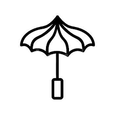 Outdoor Umbrella Icon Vector Outdoor