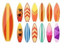 Surf Board Vector Art Icons And