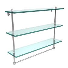 Clear Glass Bathroom Shelf