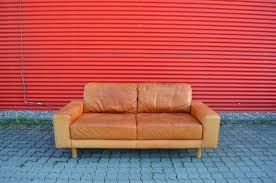 Vintage Danish Cognac Leather Sofa For