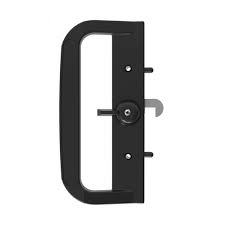 Sliding Door Lock Set Keyed Black