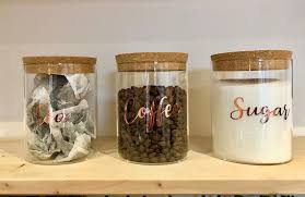 Tea Coffee Sugar Canister Jars With