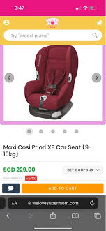 Like New Maxi Cosi Priori Xp Car Seat
