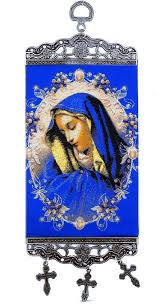 Virgin Mary Of Sorrows Tapestry Icon