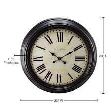 La Crosse Clock 404 2658 Brown 23 Antique Dial Og Wall Clock