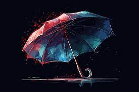 Umbrella Watercolor Vector Ilration