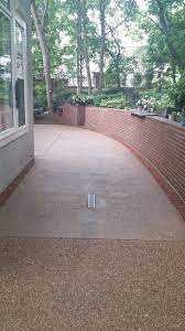 Exposed Aggregate Patio With Brick